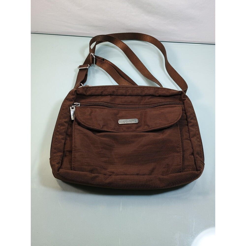BAGGALLINI Purse Crossbody Brown Everyday Shoulder Bag Travel Organizer